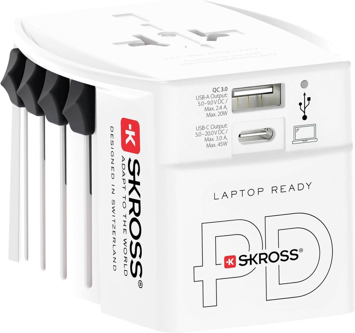 Skross 1302975 Reseadapter MUV AC45PD