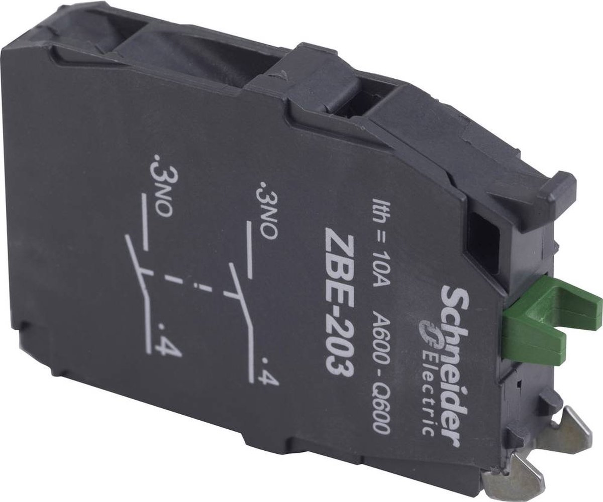 Schneider Electric ZBE203 ZBE203 Hjälpkontaktblock Svart 1 st