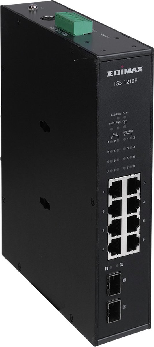 EDIMAX IGS-1210P IGS-1210P Industrial Ethernet Switch 1000 MBit/s PoE-funktion