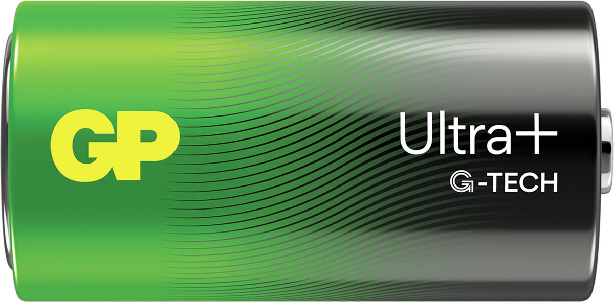 Batteri D (R20) GP Ultra Plus Alkaliskt 1.5 V 2 st
