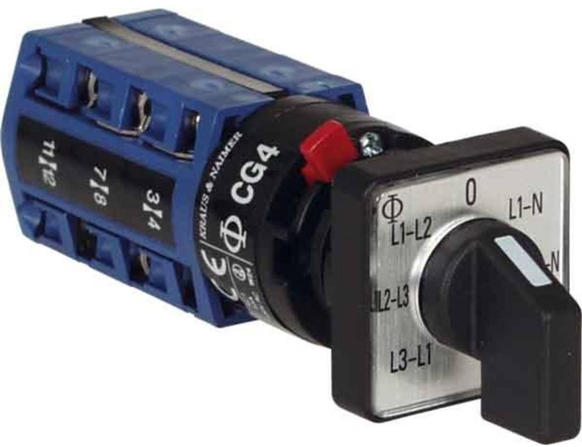 Kraus & Naimer CG4.A007.FS2.F785 Voltmeter strömbrytare 10 A Grå, Svart 1 st Piece