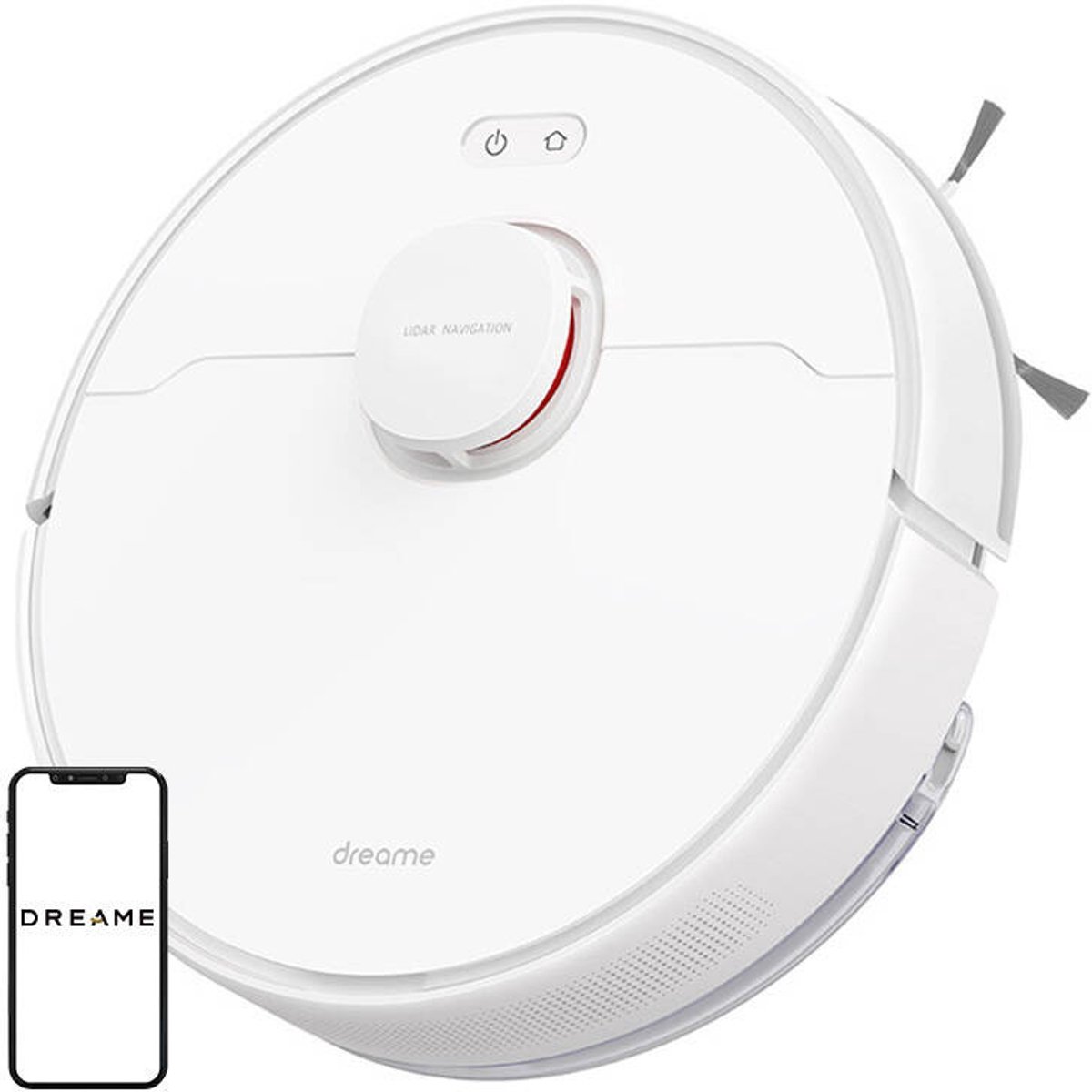 dreame F9 Pro Sug- och golvtvättrobot Vit Appstyrd, inkl. batteri