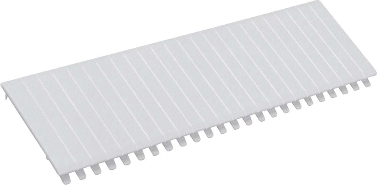 Hager S35S Täckremsa för fördelarfältet Täcklist Plast Renvit (RAL 9010) 1 st
