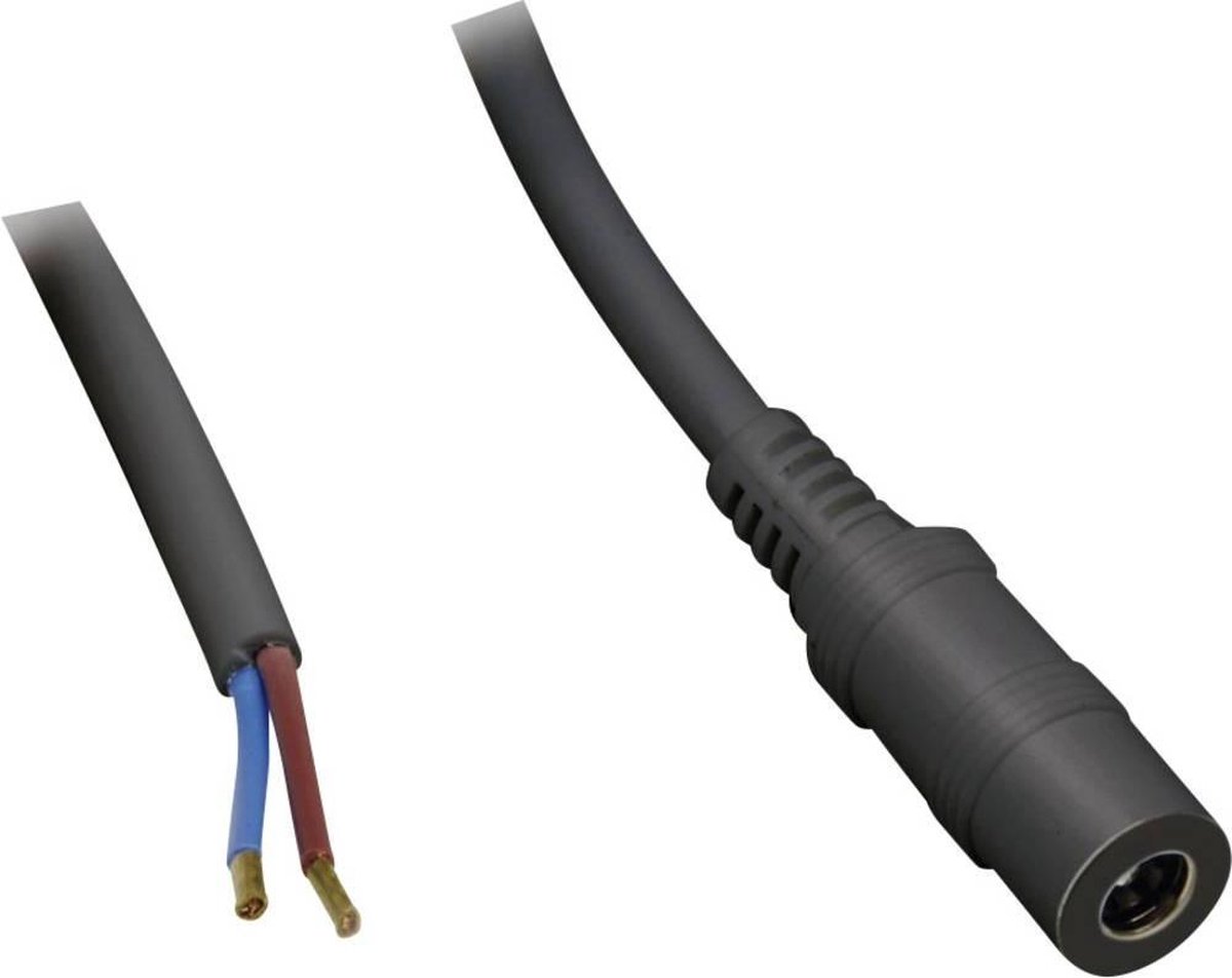BKL Electronic DC-kabel DC-hylsdon - Öppen ände 5.5 mm 2.1 mm 2.50 m 1 st