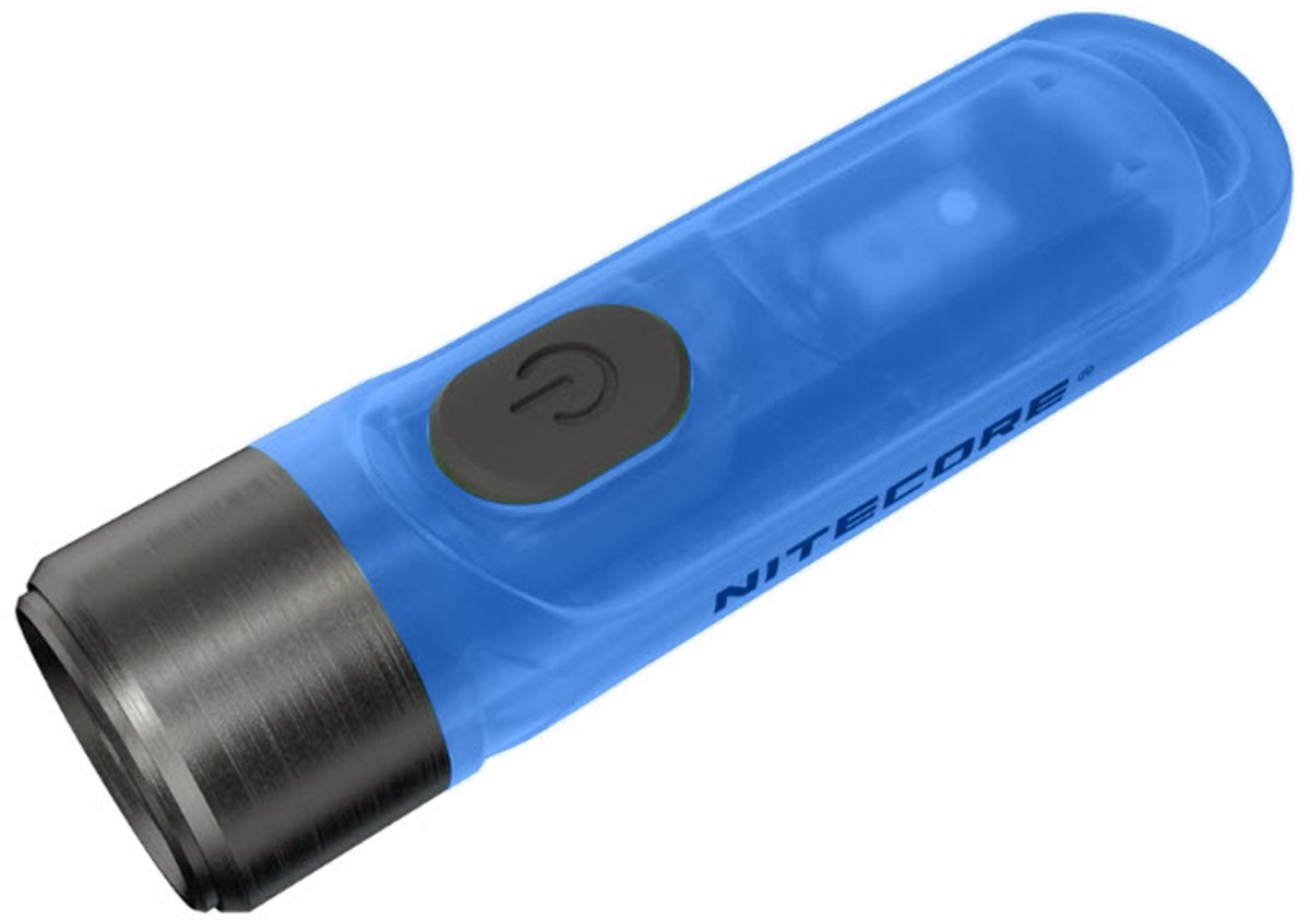 NiteCore TIKI GITD BLUE NC-TIKI-GITD-B LED, UV-LED lampa Ficklampa Uppladdningsbara batteri 300 lm 12 g