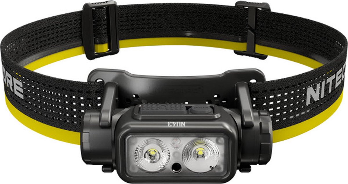 NiteCore NU43 LED Pannlampa Uppladdningsbara batteri 1400 lm 165 h NC-NU43
