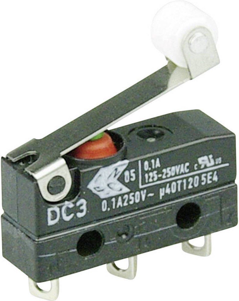 ZF DC3C-A1RB Mikro-switch DC3C-A1RB 250 V/AC 0.1 A 1x På/(På) IP67 momentan 1 st