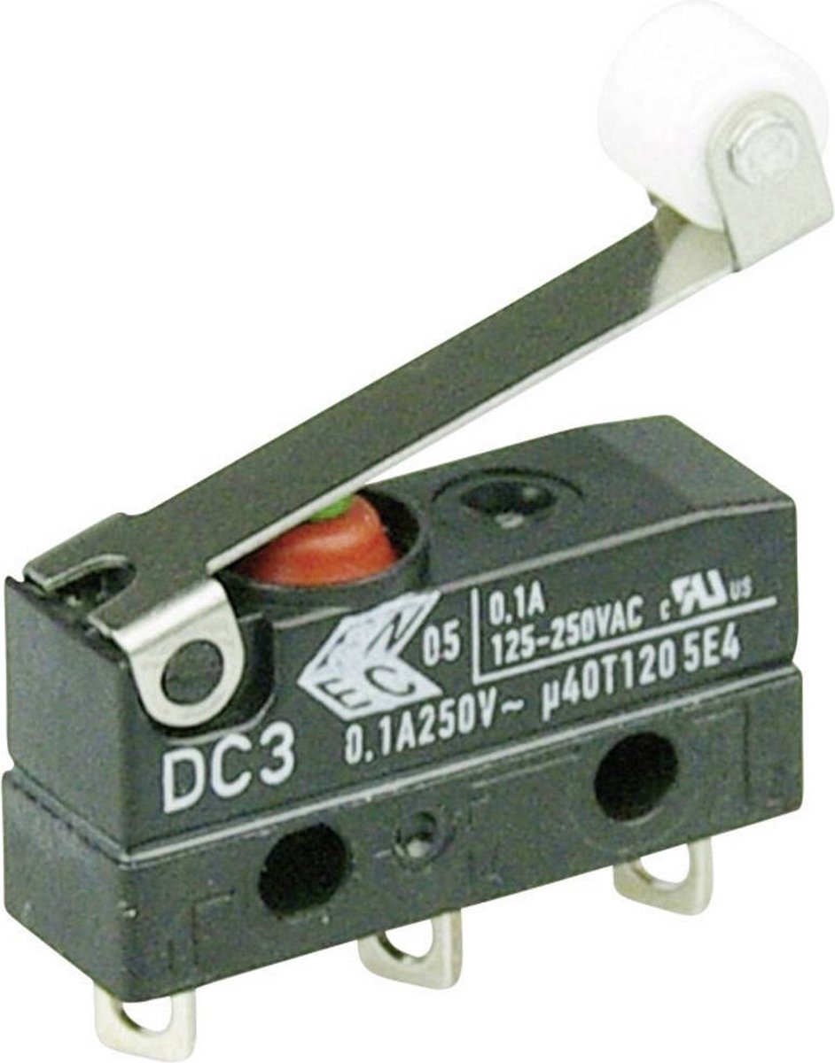 ZF DC3C-A1RC Mikro-switch DC3C-A1RC 250 V/AC 0.1 A 1x På/(På) IP67 momentan 1 st