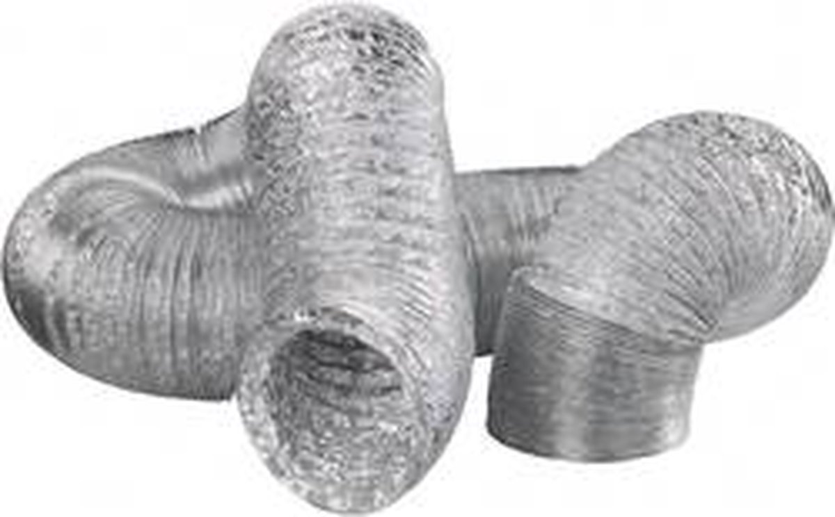 Wallair N55878 Flexibelt luftningsrör Aluminium (Ø x L) 10.2 cm x 10 m Silver