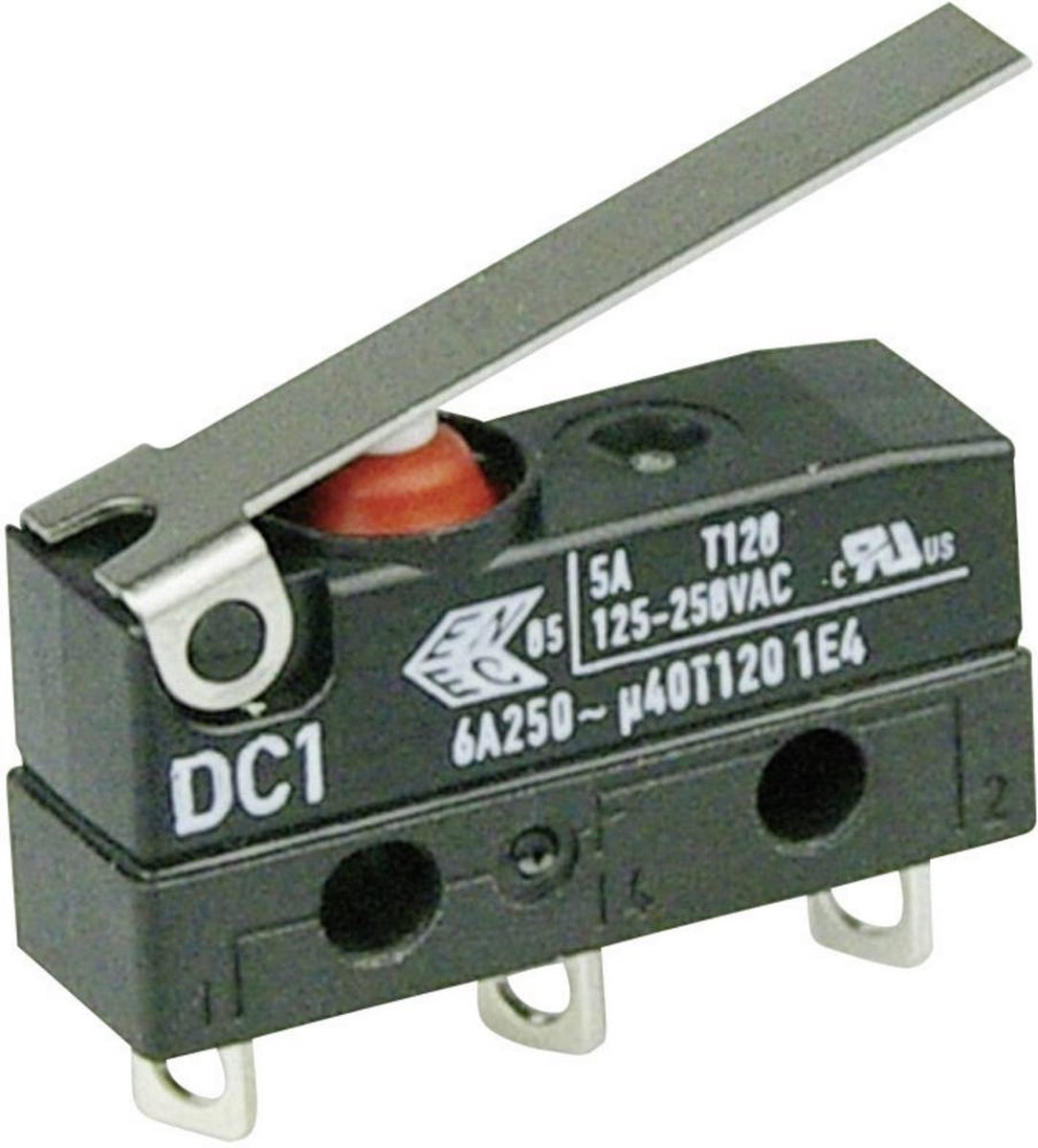 ZF DC1C-A1LC Mikro-switch DC1C-A1LC 250 V/AC 6 A 1x På/(På) IP67 momentan 1 st