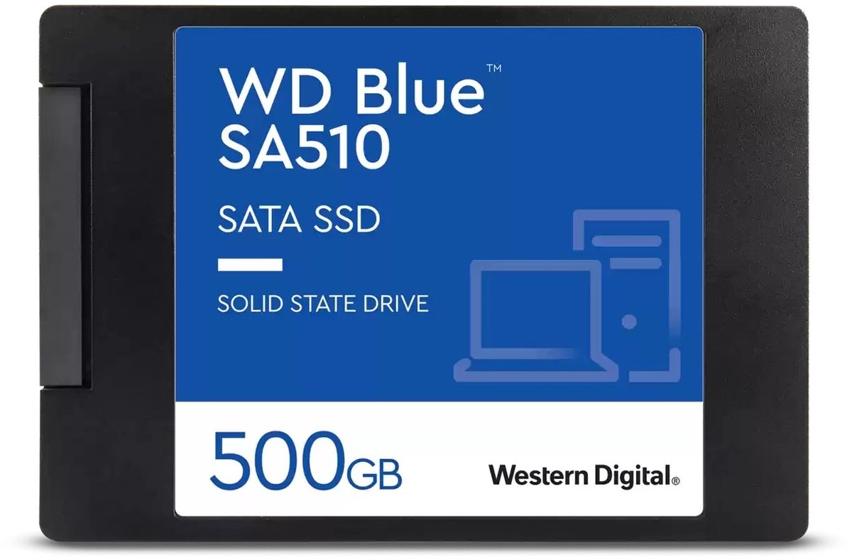 Western Digital Blue™ SA510 500 GB SSD-Hårddisk 2.5 SATA 6 Gb/s Box WDS500G3B0A