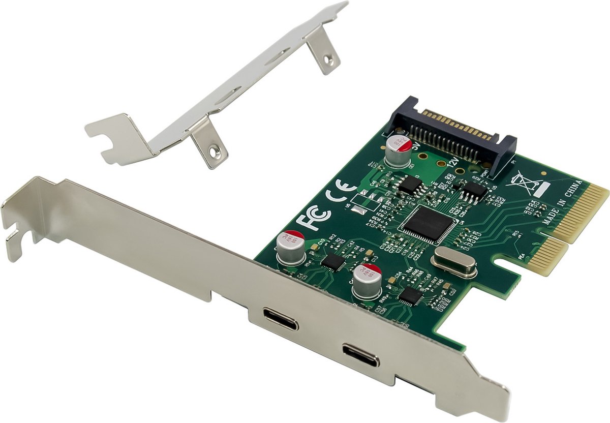 Conceptronic EMRICK07G 2 Port USB-C® 3.1 Gen2 gränssnittskort PCIe, USB-C® PCIe x4