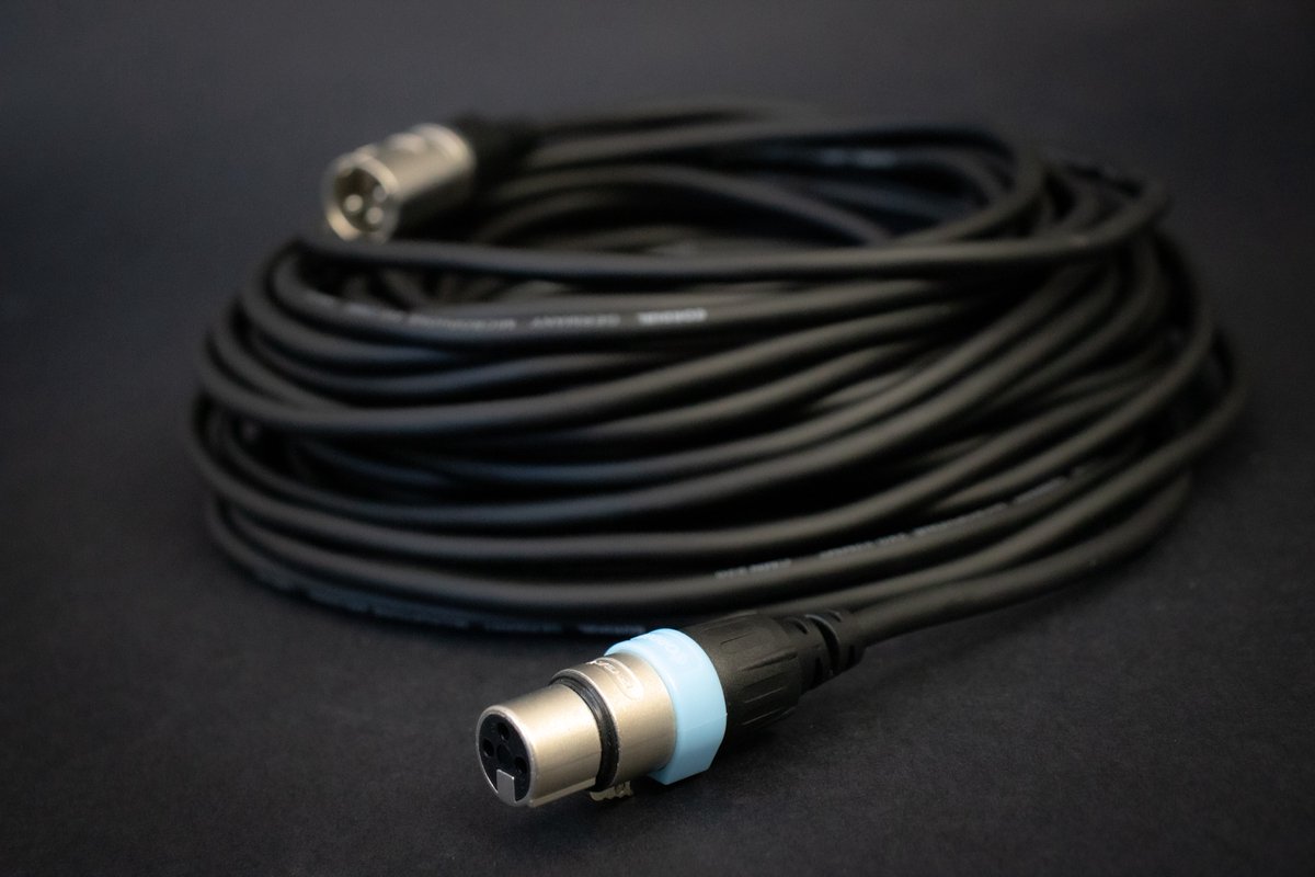 REAN Cordial 1 m XLR-hona/XLR hane mikrofonkabel Cordial CCM 1 FM Svart