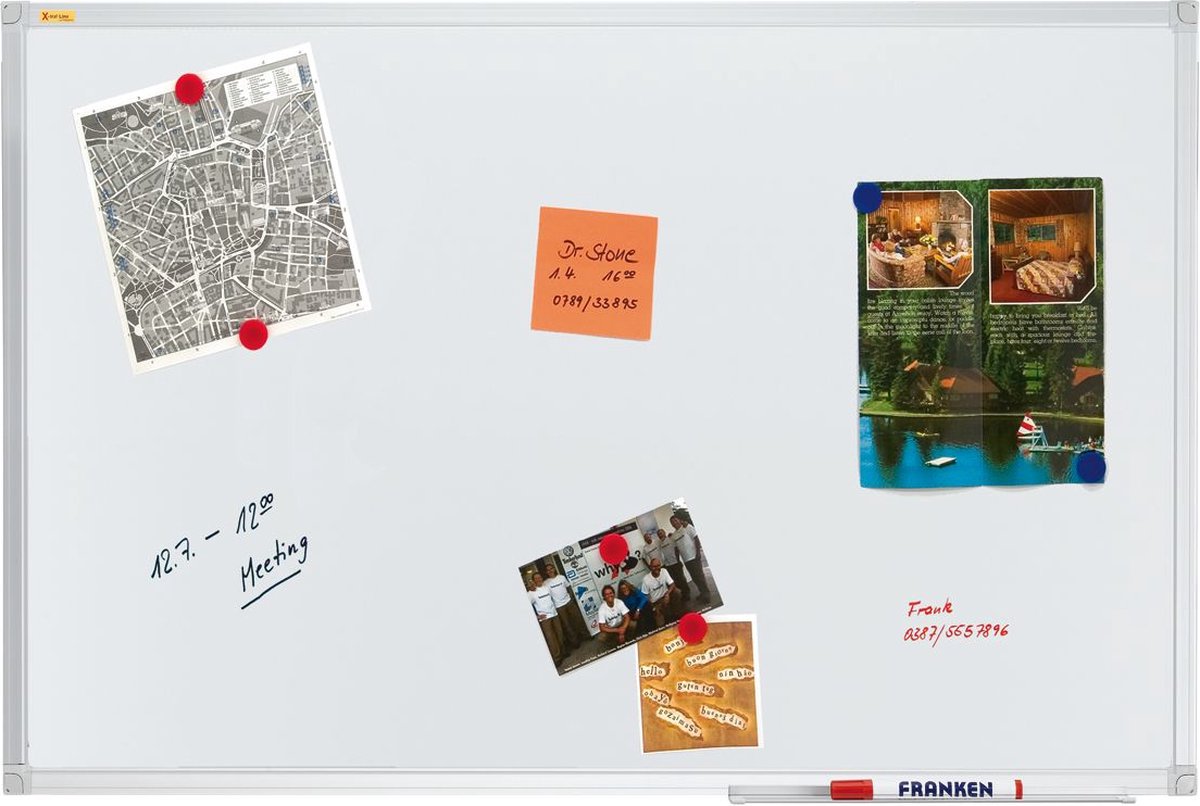 Franken Magnettavla SC3112 Whiteboard Valueline Steel 600x450