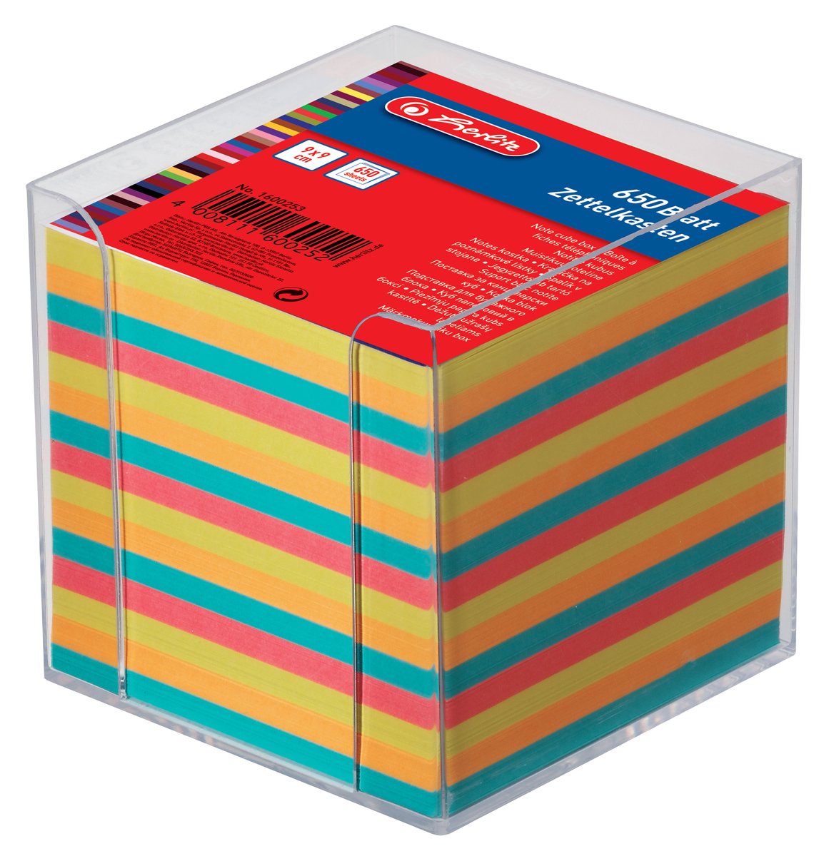 Herlitz Lapplåda Herlitz 10410801, 90 mm, 90 mm, 90 mm, 1 Stück(e), 700 Blätter 10410801 700 s. Vit 1 st