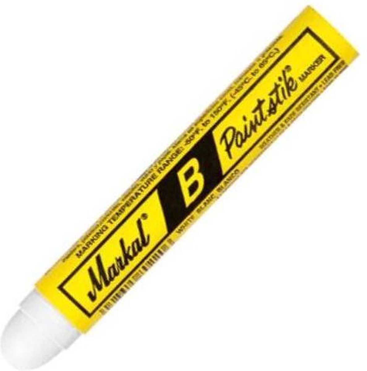 Markal Paintstik Original B 80220 Markeringspenna, permanent färg Vit 17 mm N/A
