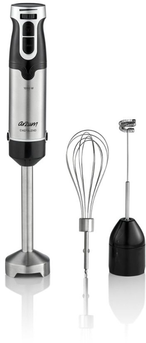 arzum AR1160 Stavmixer 1000 W steglös hastighetsjustering Svart, Inox