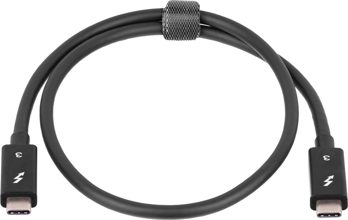 Akyga USB-kabel Thunderbolt™ 3 Thunderbolt-kontakt, Thunderbolt-kontakt 0.50 m Svart 4K UHD AK-USB-33