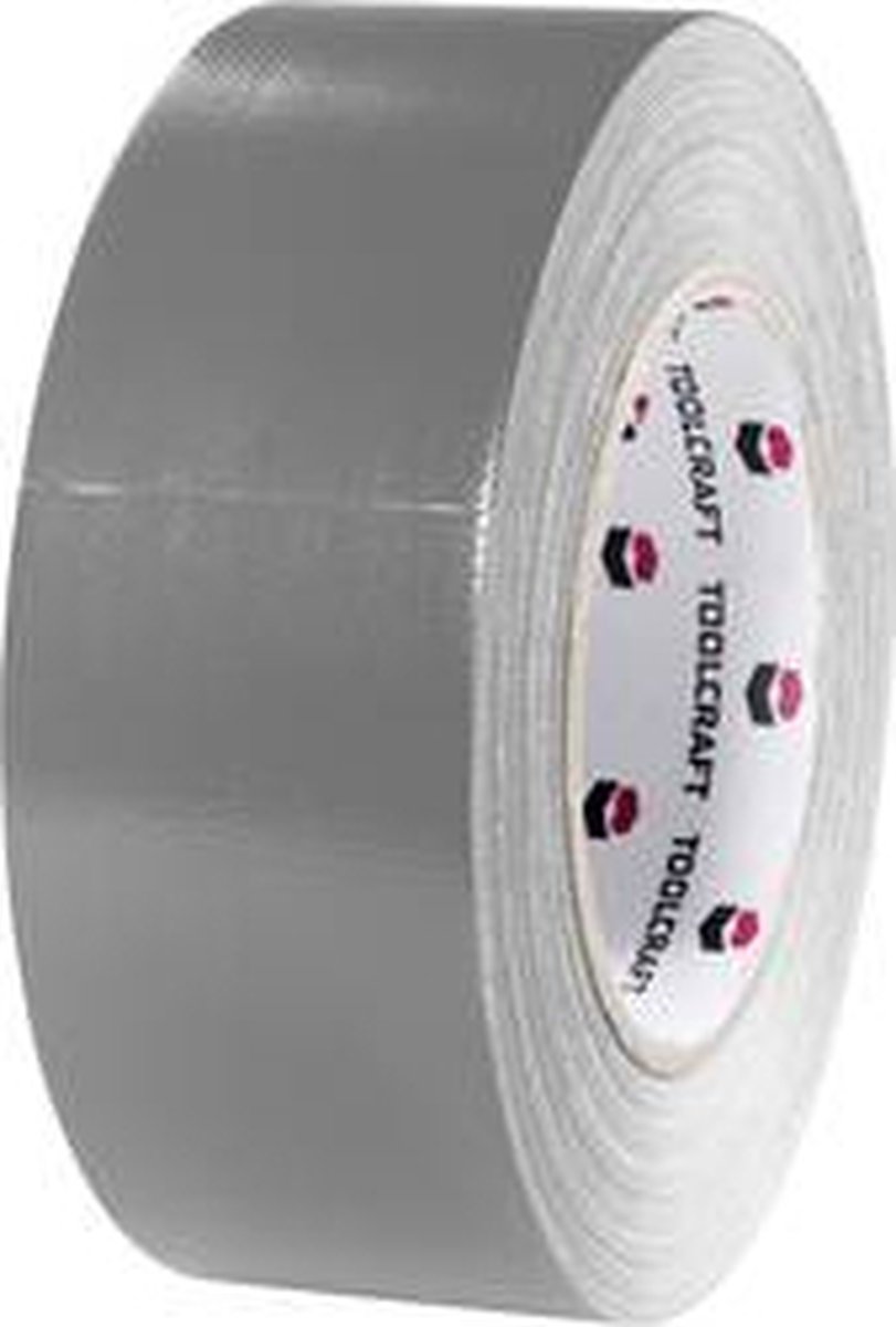 TOOLCRAFT 54B48L20AC 54B48L20AC Tygtejp Gaffer Grå (L x B) 20 m x 48 mm 1 st