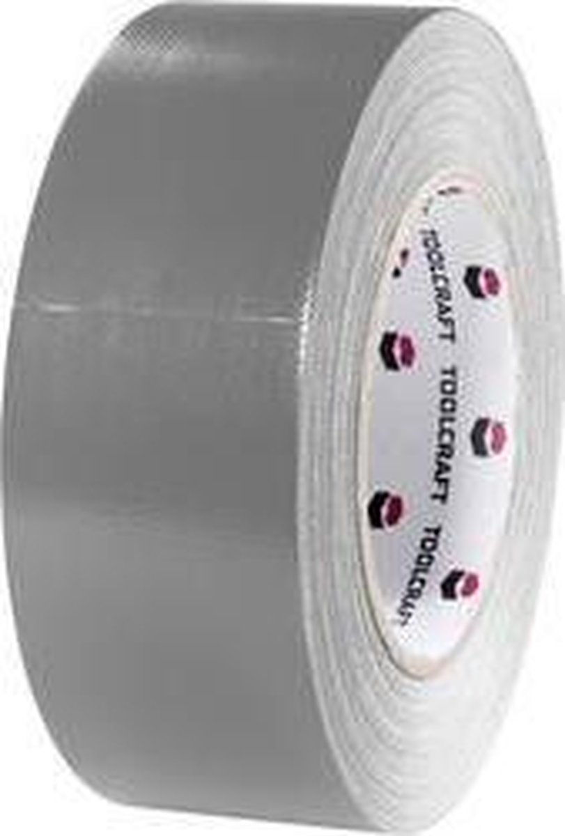 TOOLCRAFT 54B48L40AC 54B48L40AC Tygtejp Gaffer Grå (L x B) 40 m x 48 mm 1 st