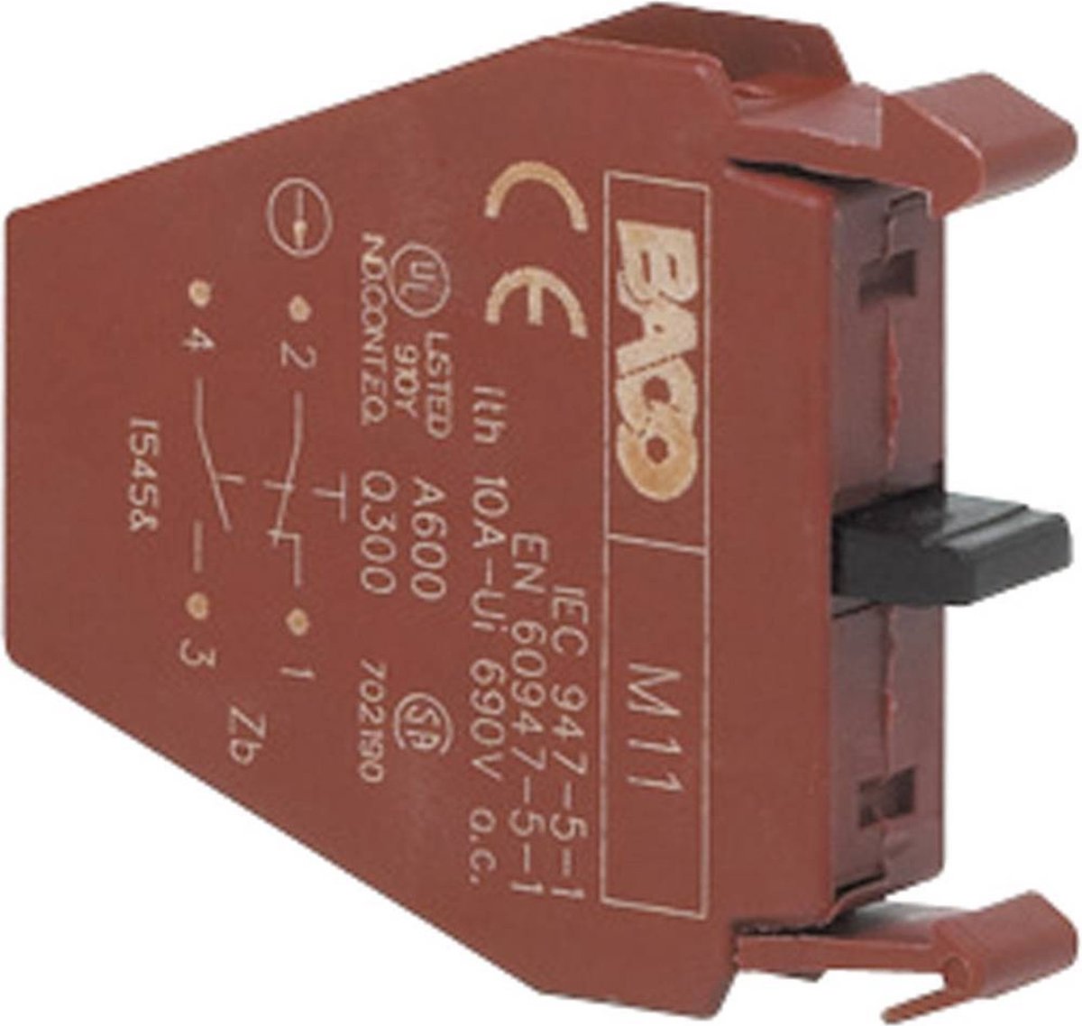 BACO LM11 Kontaktelement 1 NC, 1 NO momentan 600 V 1 st