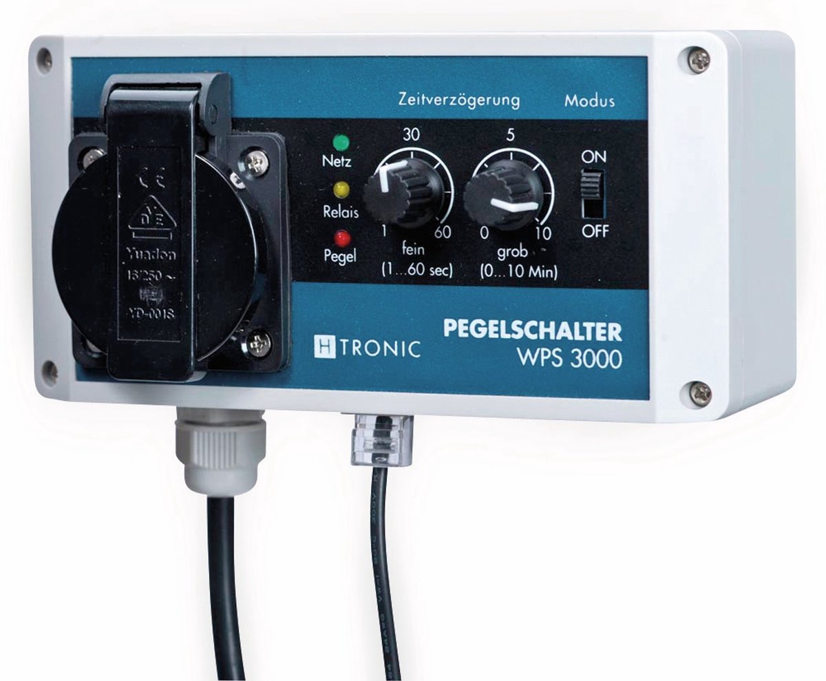 H-Tronic 1114455 WPS 3000 Nivåregulator Full, Tom 10.00 m
