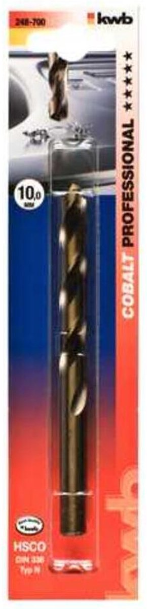kwb 248640 Hss-Co Spiralborr 4 mm Total längd 75 mm M35 DIN 338 Cylinderskaft 1 st