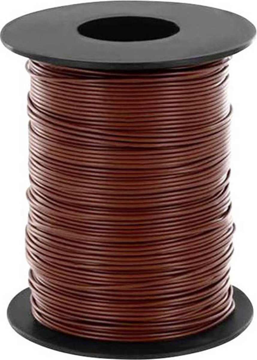 BELI-BECO L125BR25 Flätad kabel 1 x 0.25 mm² Brun 25 m