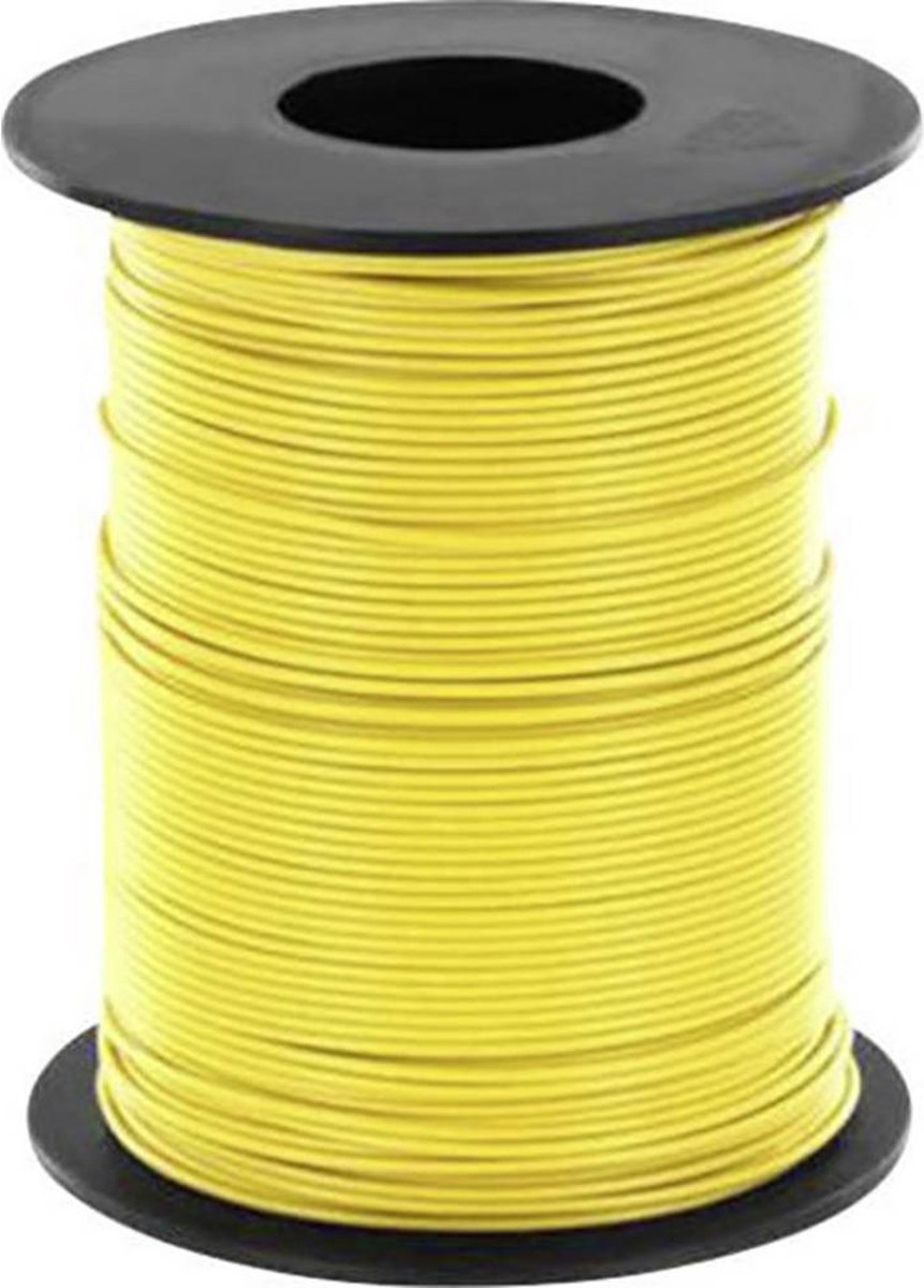 BELI-BECO L125GE25 Flätad kabel 1 x 0.25 mm² Gul 25 m