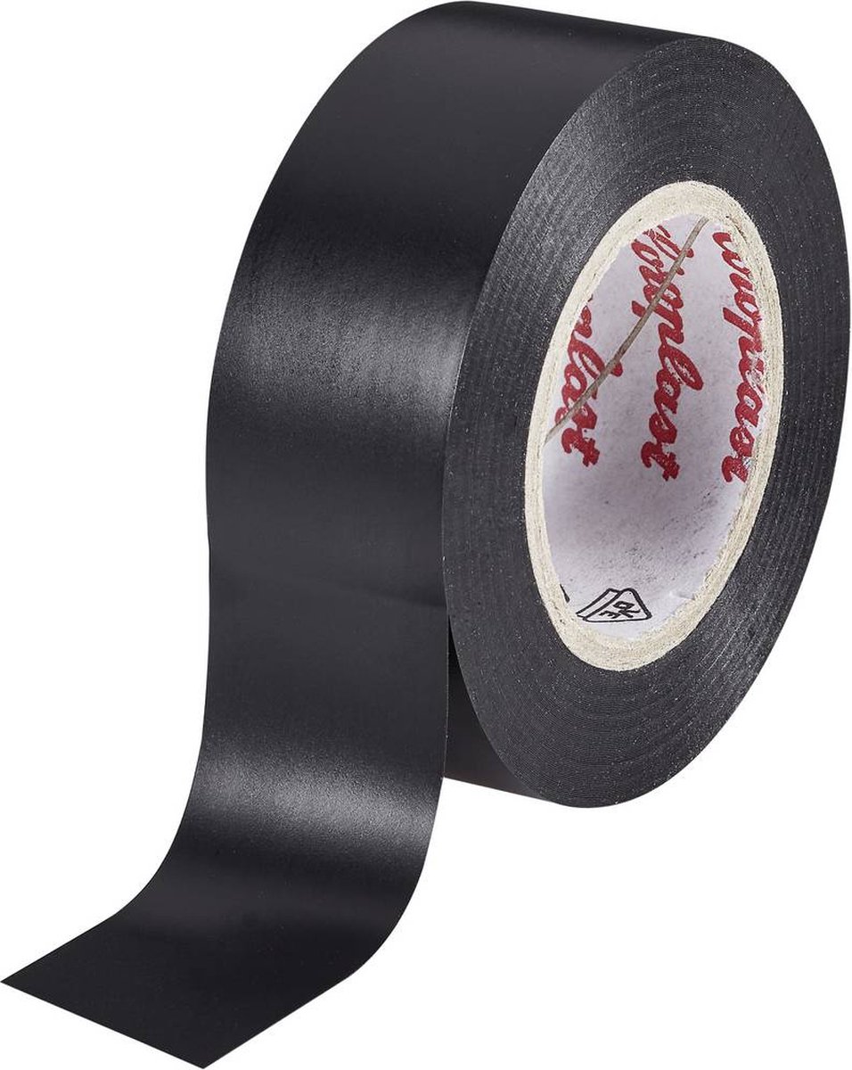 Coroplast 302-25-19BK PVC-tejp Svart (L x B) 25 m x 19 mm 1 st