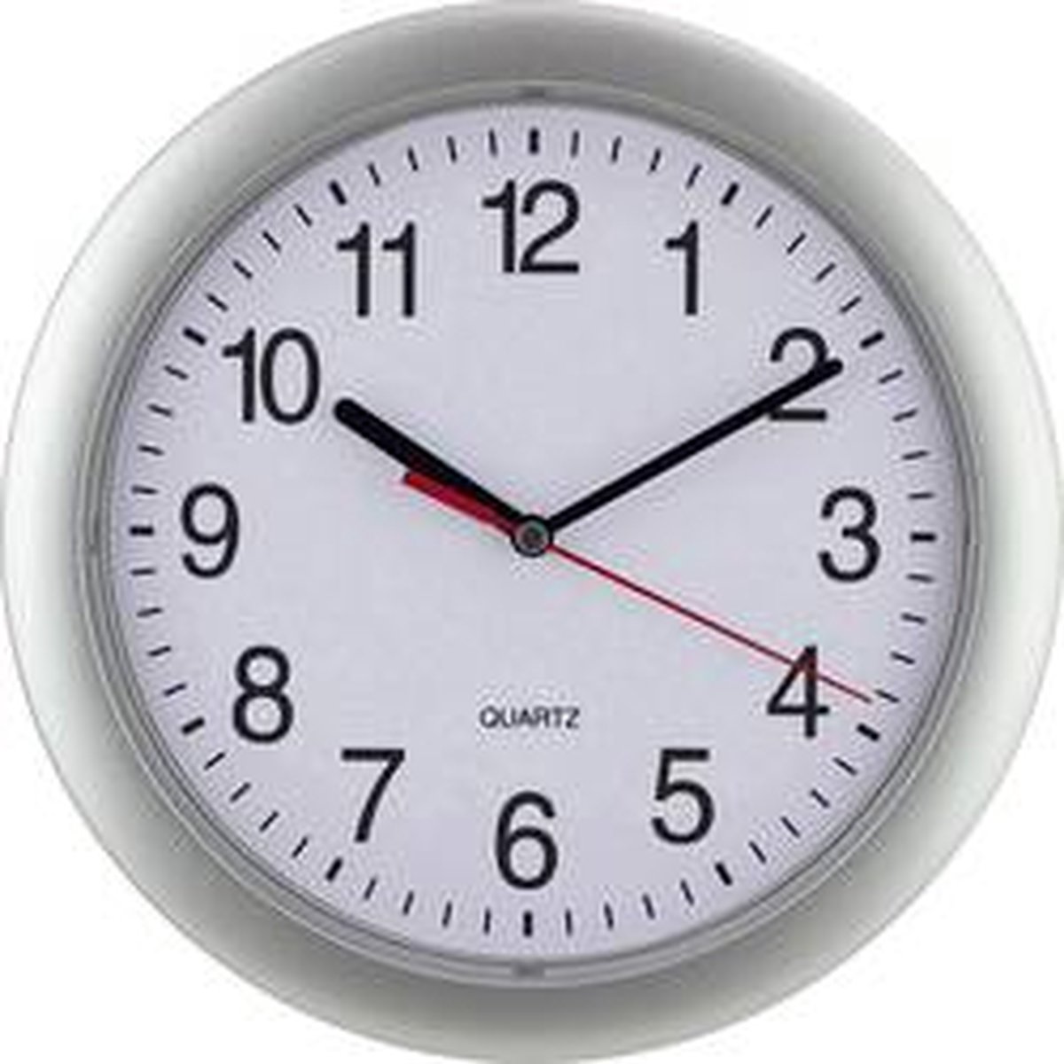 EUROTIME 22222 Kvarts Väggklocka 25 cm x 25 cm Silver