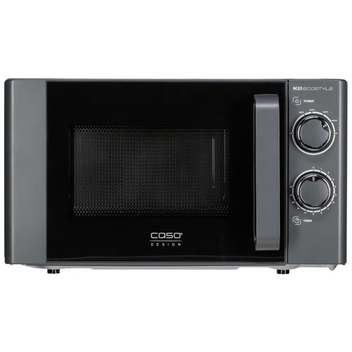 CASO M20 ECOSTYLE Mikrovågsugn Svart 700 W Timerfunktion