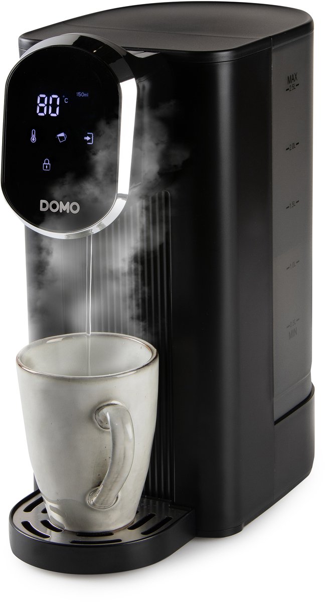 DOMO DO524WK Varmvattendispenser Svart