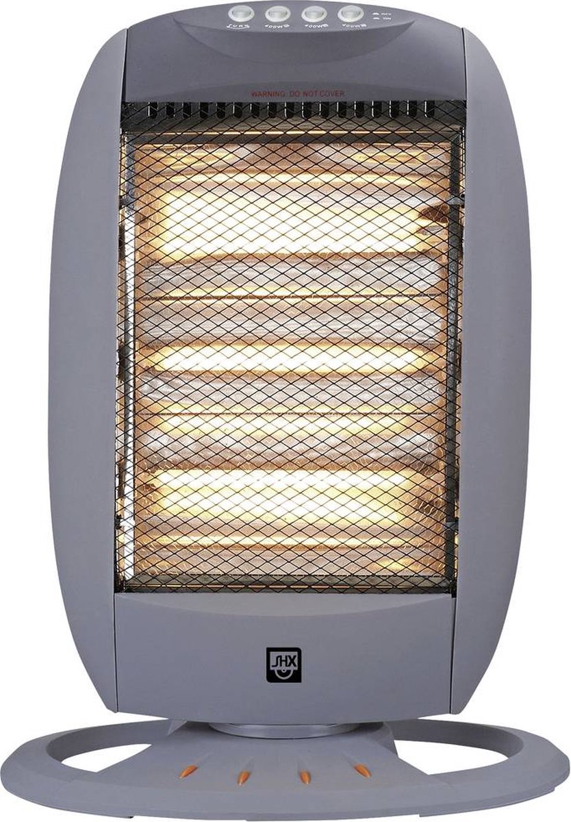 SHX SHX24HS1200 Halogenvärmeelement 30 m² Silver, Svart