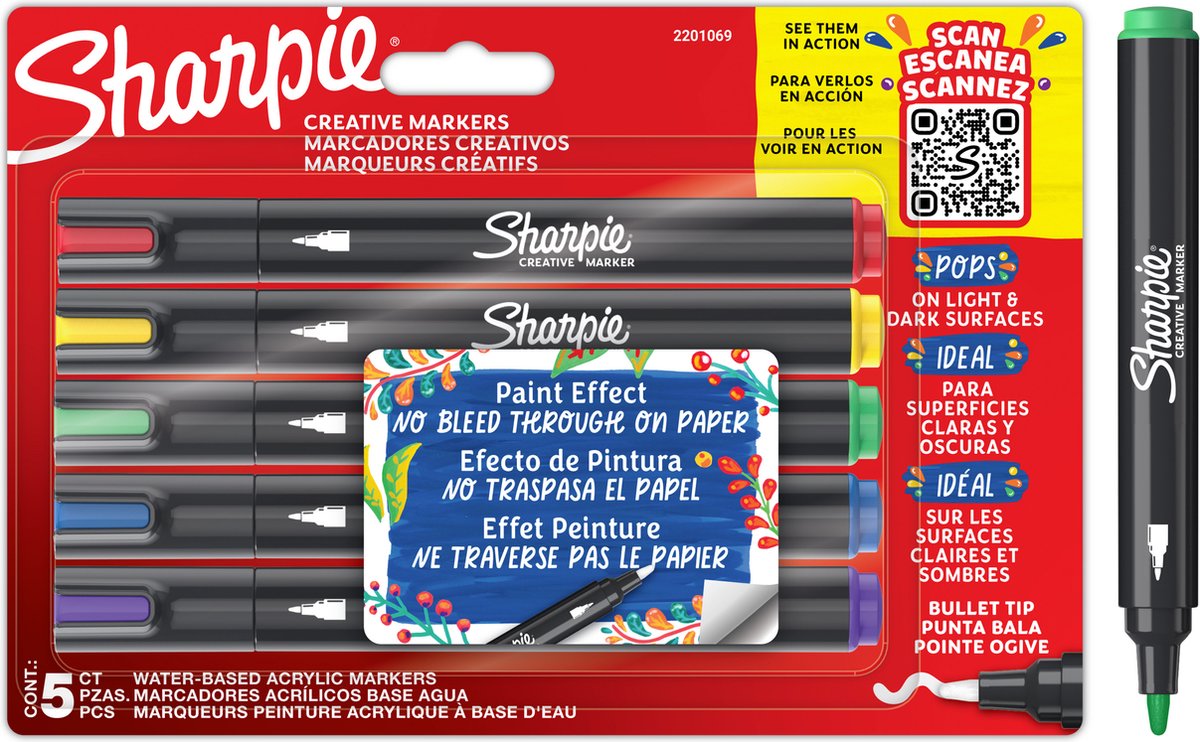 Sharpie 2201069 2201069 Textmarker 5-färgad