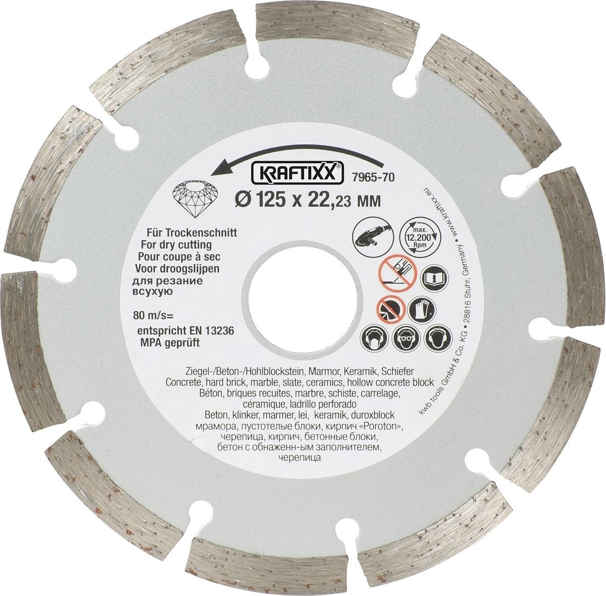 kwb 796570 Diamantkapskiva Diameter 125 mm 1 st