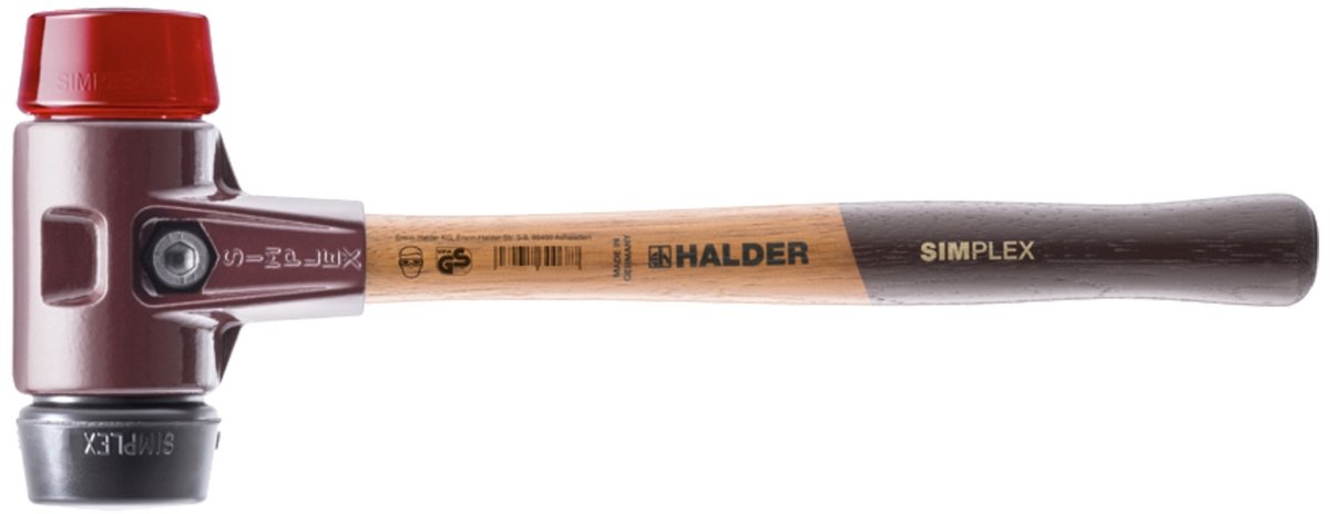Halder SIMPLEX 3026.030 Hammare ergonomiskt skaft, hård, medelhård 345 g 295 mm 1 st