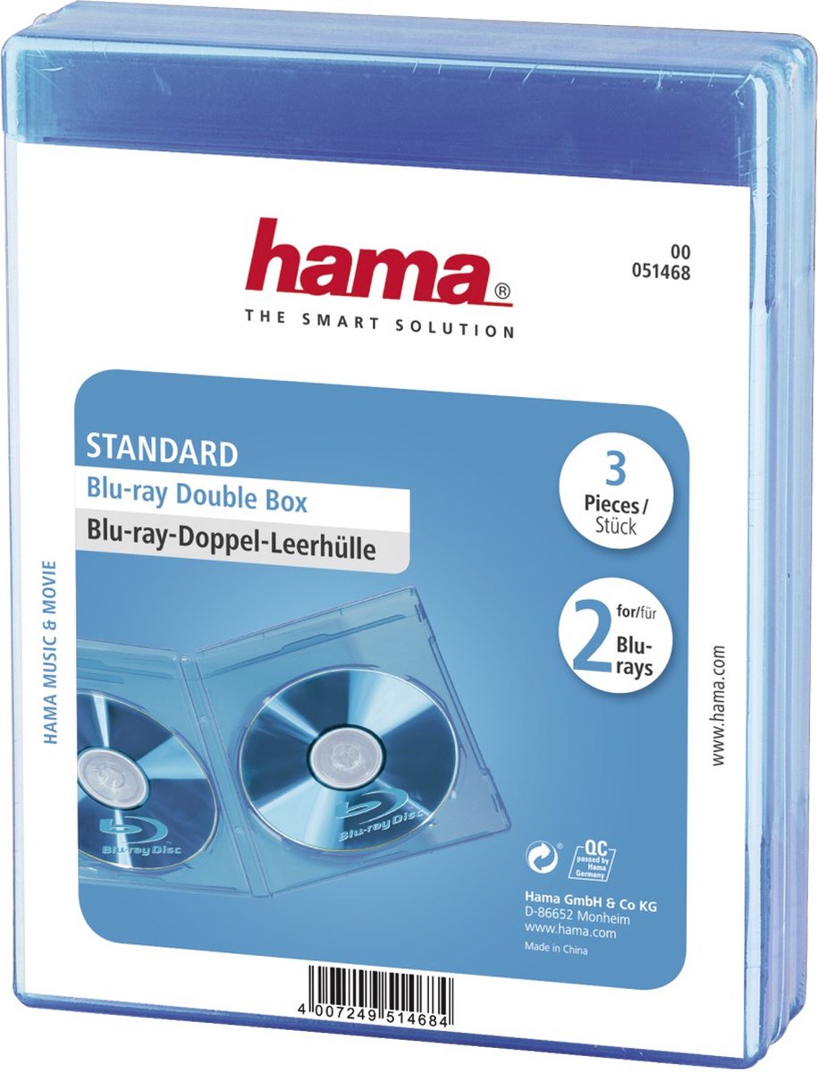 Blue-ray tomhöljen dubbel 2 Blu-ray-skivor, 3-pack