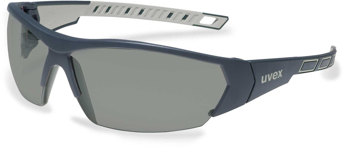 uvex i-works 9194270 Skyddsglasögon inkl. UV-skydd Antracit, Grå