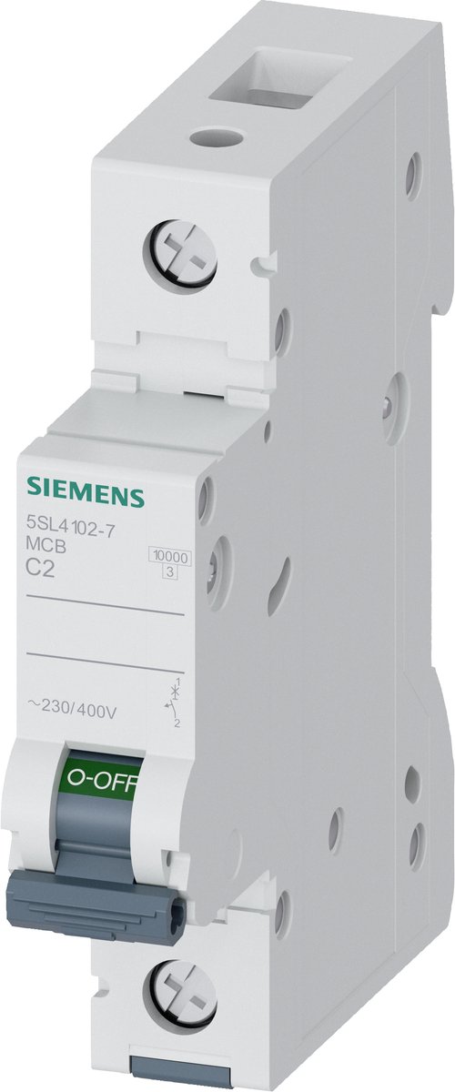 Siemens 5SL41027 5SL4102-7 Automatsäkring 1-polig 2 A 230 V, 400 V