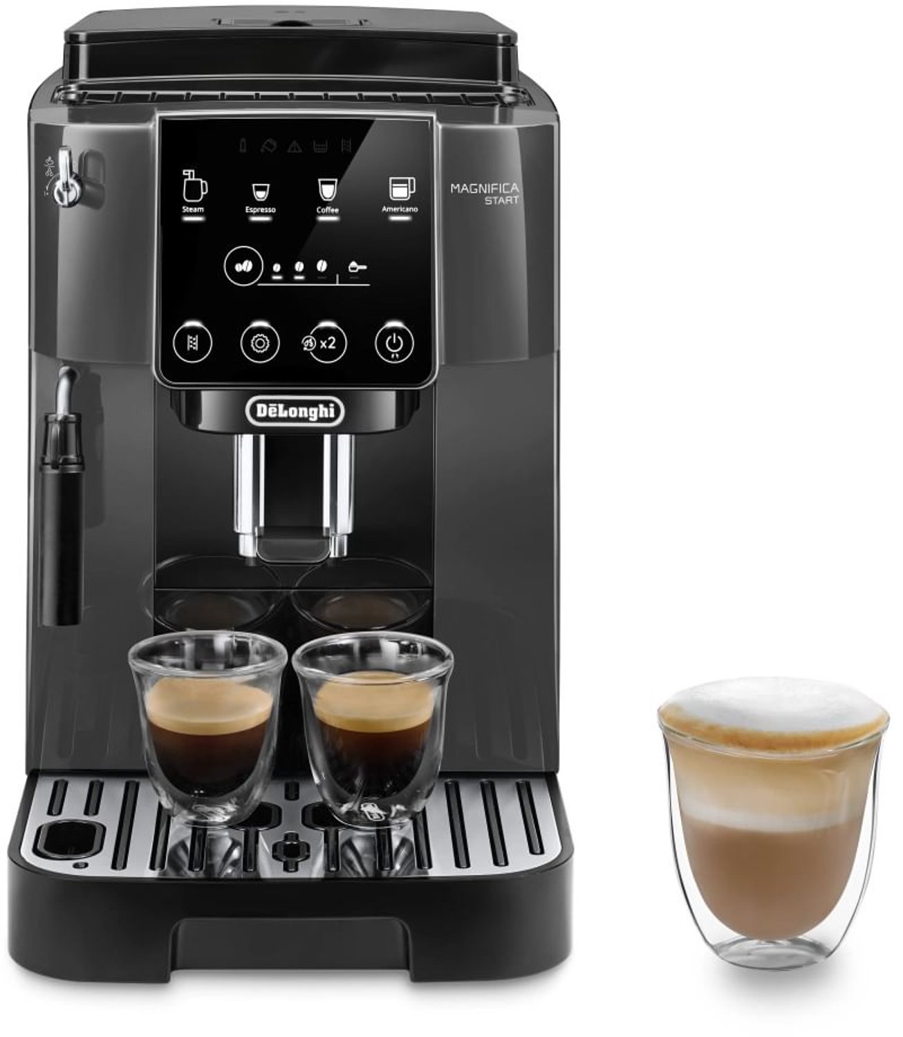 DeLonghi ECAM220.22.GB 132220079 Kaffebryggare Automatisk Grå, Svart