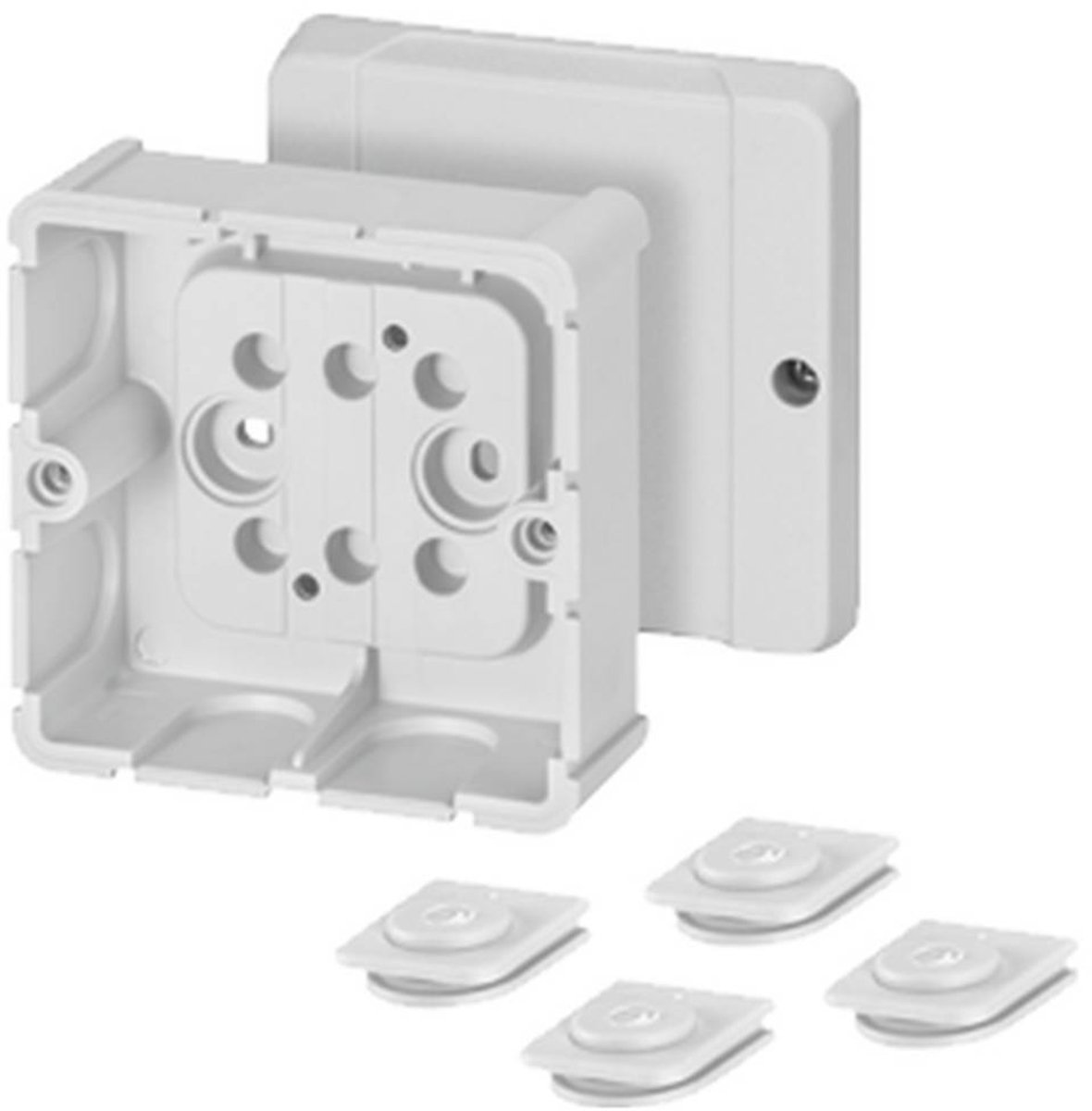 Hensel DP 9020 Avgreningsbox (L x B x H) 49 x 88 x 88 mm Grå-vit (RAL 7035) 1 st