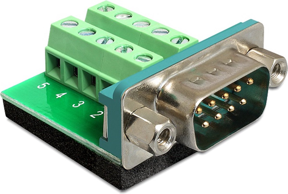 Delock Delock - Serieller Adapter - 10-poliger Anschlussblock (M) 65269 D-Sub stiftlist 180 ° Antal poler: 9, 10 1 st