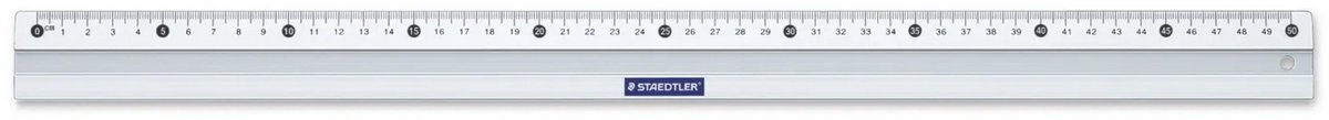 Staedtler 563 50 563 50 Linjal Aluminium Silver 50 cm