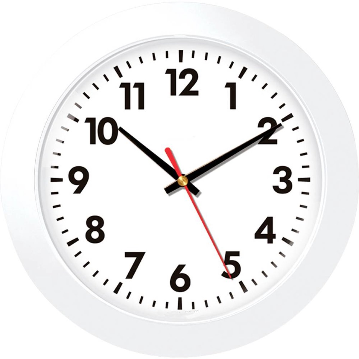 EUROTIME 80511-00 Kvarts Väggklocka 30.5 cm x 30.5 cm x 30.5 cm Vit