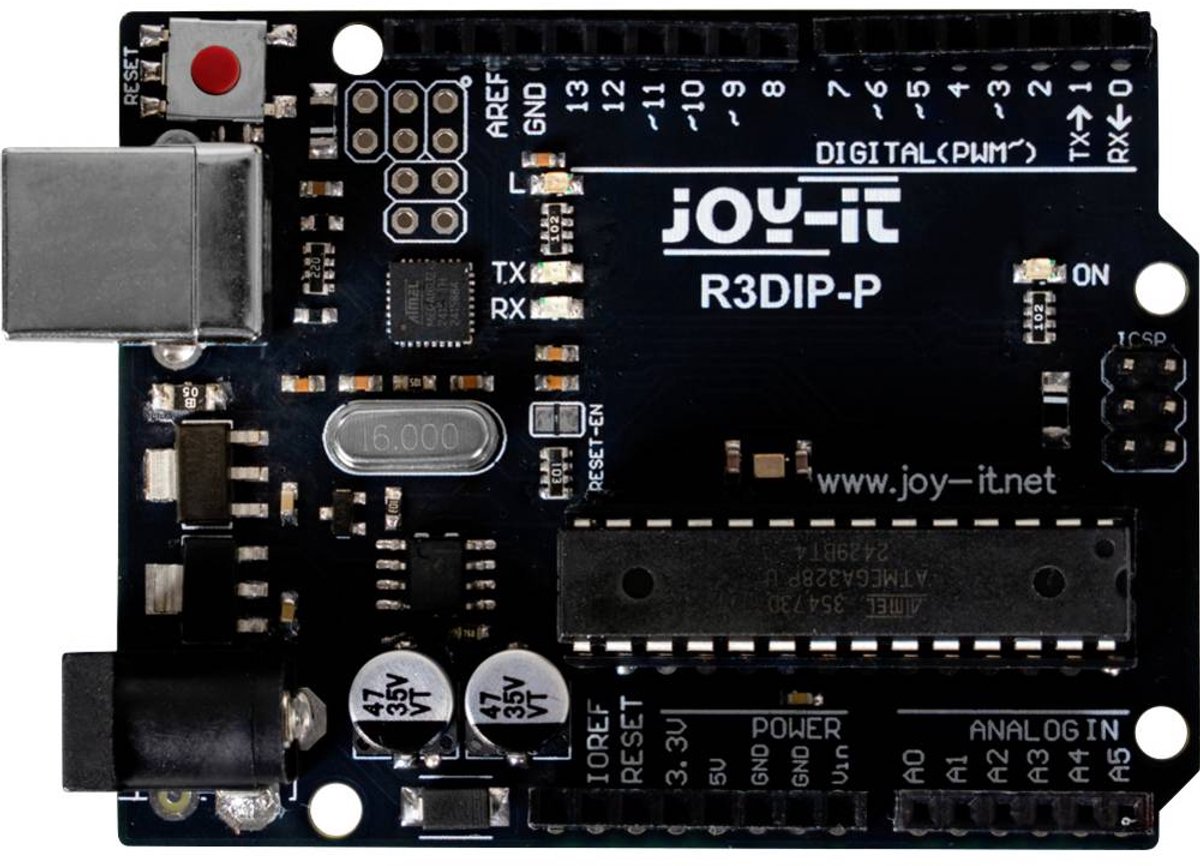 Joy-it ARD_R3DIP-P Mikrokontroller Arduino -R3DIP PRECISION- (UNO kompatible)