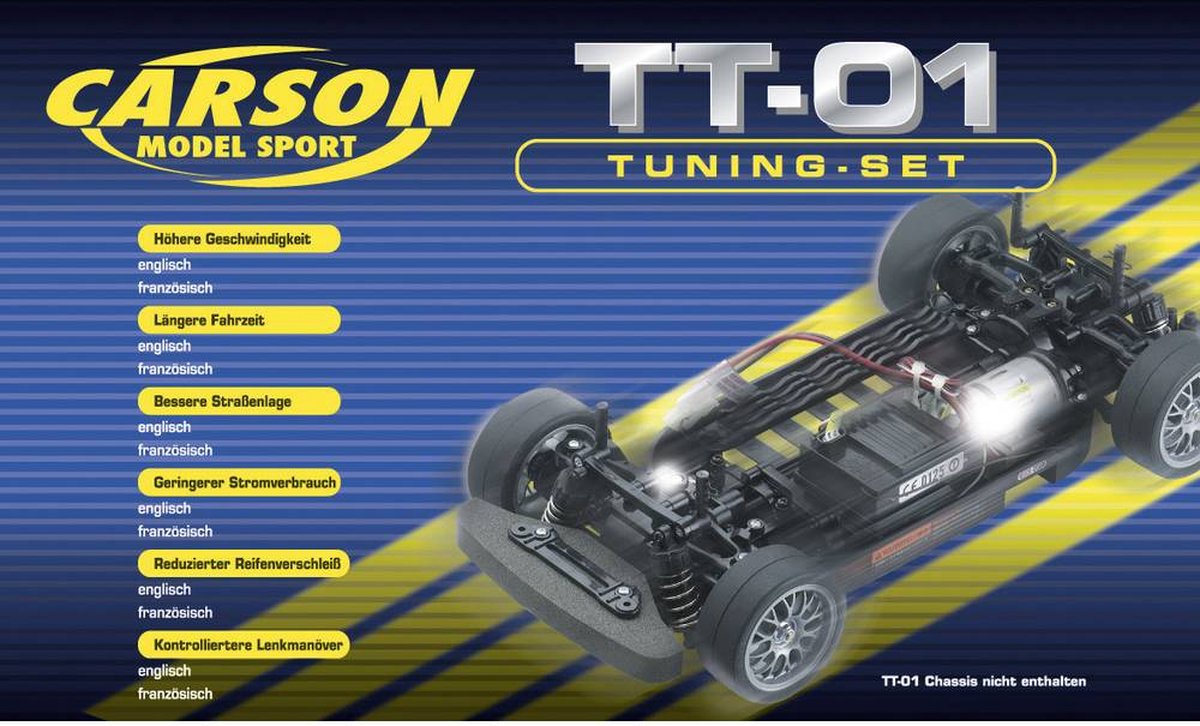 Carson Modellsport 908123 Reservdel TT-01(E) tuning-sats
