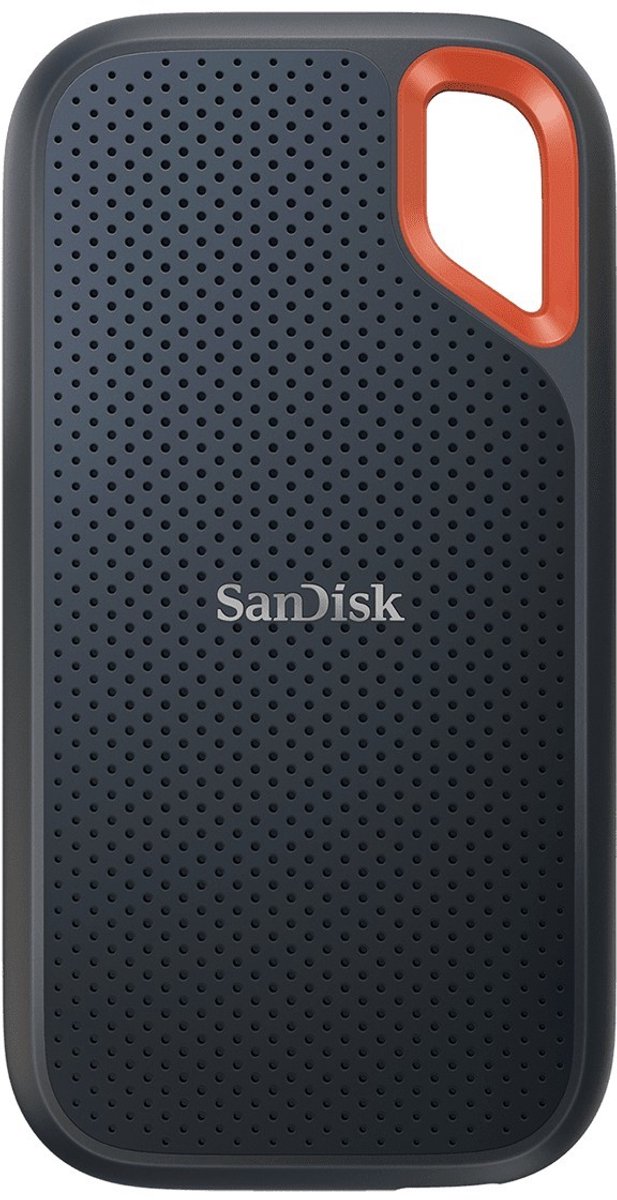 SanDisk Extreme® Portable 500 GB Extern SSD-disk 2.5 USB 3.2 Gen 2 Svart, Orange SDSSDE61-500G-G25