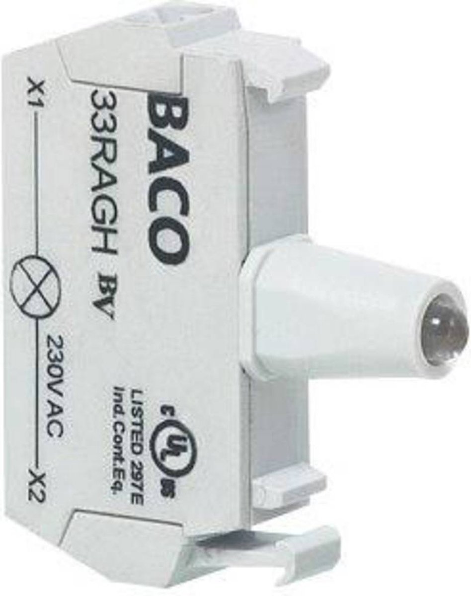 BACO 33RAGL LED-element med LED-element Grön Kontaktelement 12 V/DC, 24 V/DC 1 st Piece