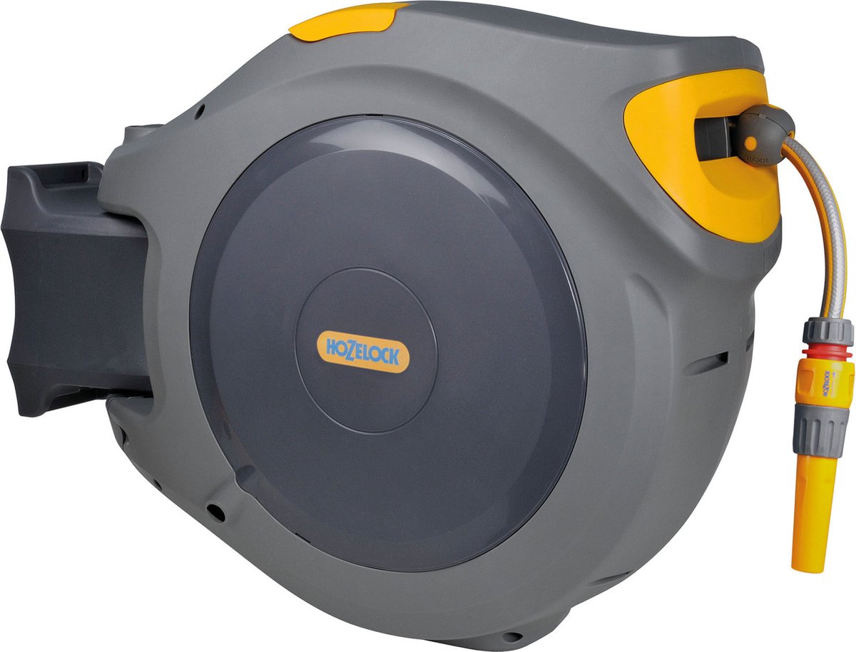 Hozelock 2595R0000 Auto Reel 40 Slangupprullare 40 m 1 st Grå, Gul
